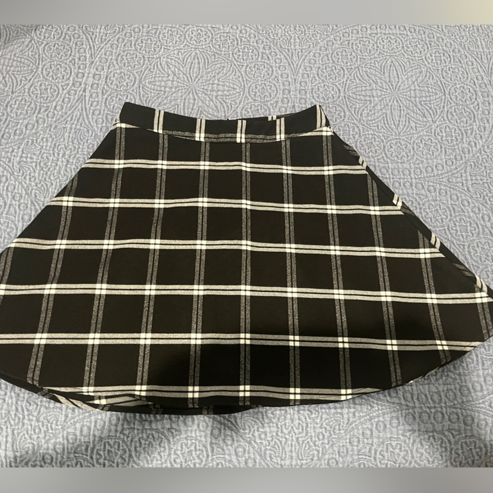 Old Navy Plaid Flare Mini Skirt